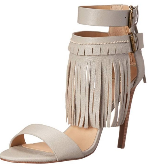 Joe's Jeans Shoes - Joe's Jeans Ironic Fringe Leather Sandal Heel